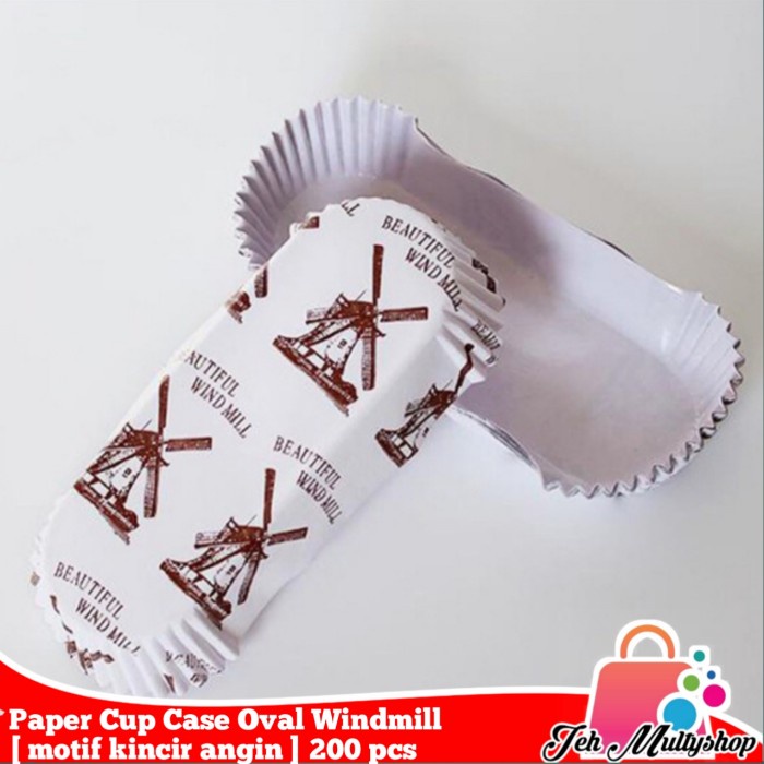 

Jualll !!! Murah Promo !!! Paper cup case OVAL / kap roti (windmill) | 1 roll isi 200 pcs - Windmill TERLARISSS