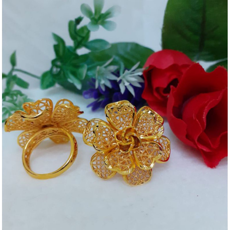 CINCIN BANGKOK DUBAI BERLIAN MODEL BUNGA DUBAI
