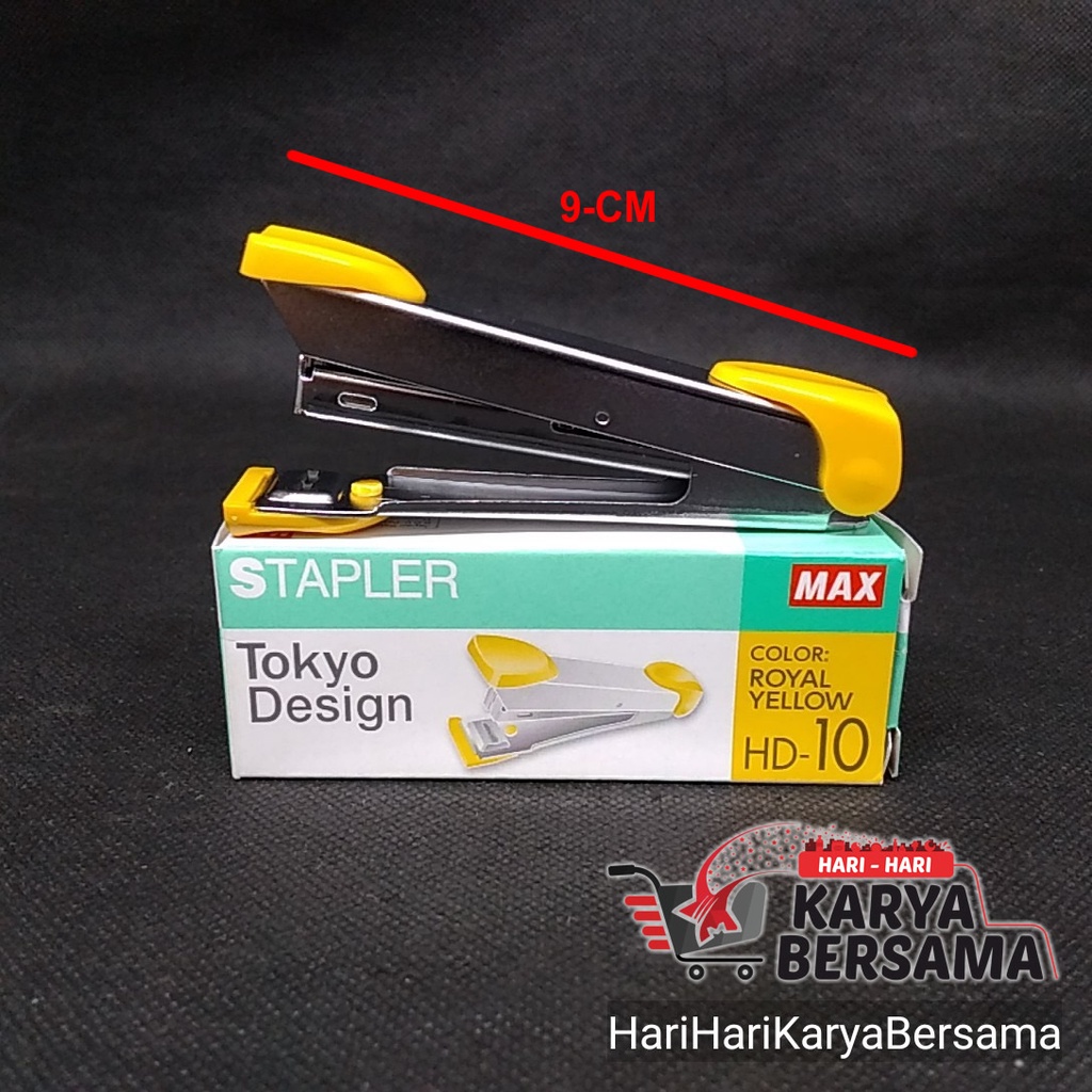 

MAX STAPLER STEPLES HEKTAR HD-10 WARNA ROYAL YELLOW ISI 1'S