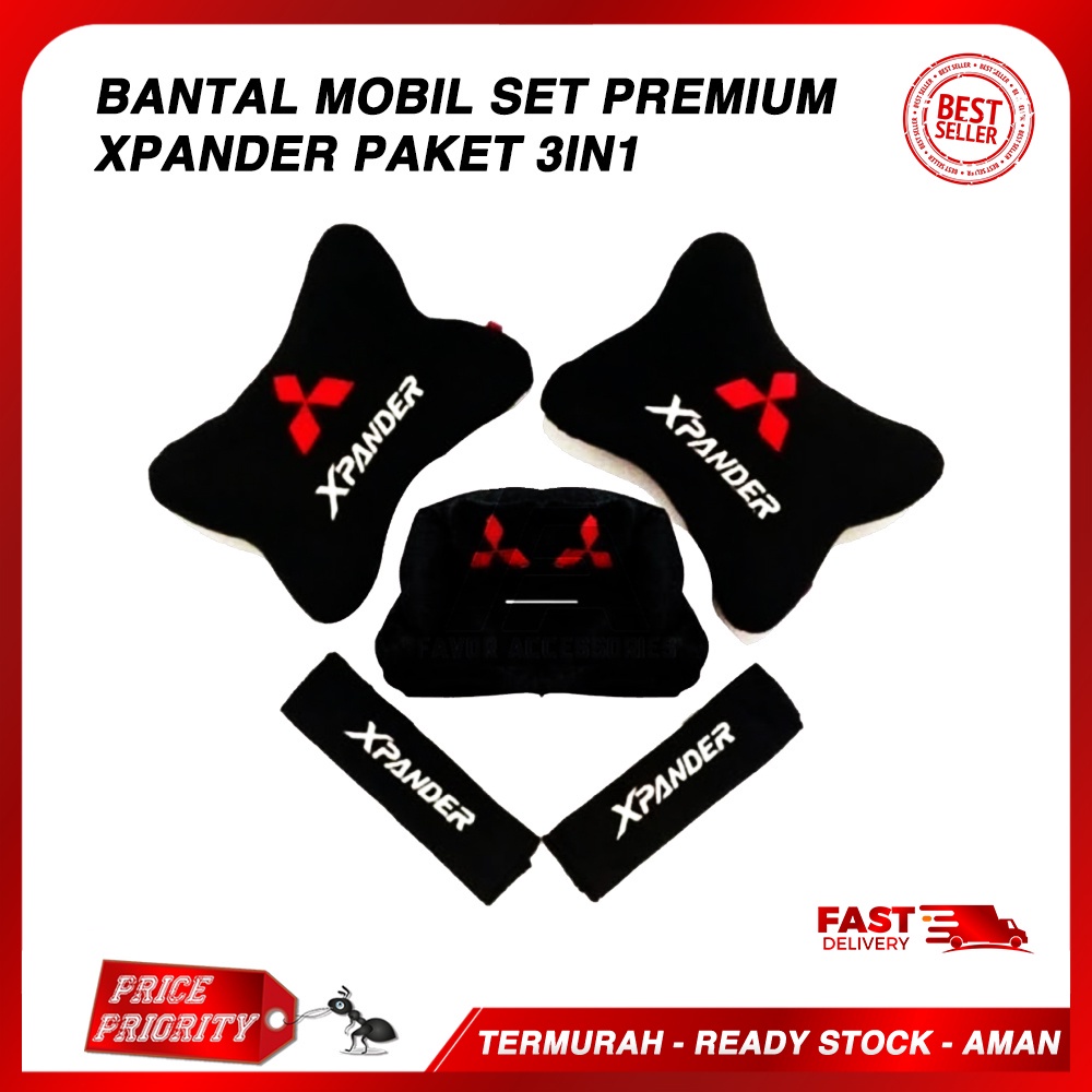 Bantal Mobil Xpander 3 in 1 / Aksesoris Mobil Xpander / Acc Xpander