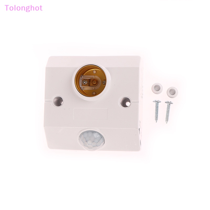 Tolonghot&gt; Untuk Smart 220V E27 LED Lamp Base Holder Tubuh Manusia Induksi Sensor Gerak Inframerah Dengan Saklar Kontrol Cahaya Bohlam Soket Adaptor Sumur