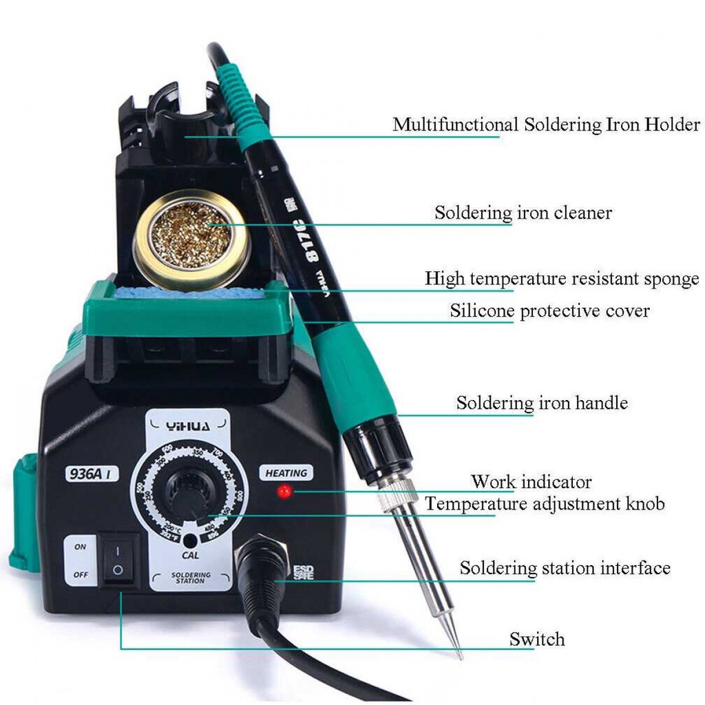 YIHUA solder station anti static adjustable temperature 40W