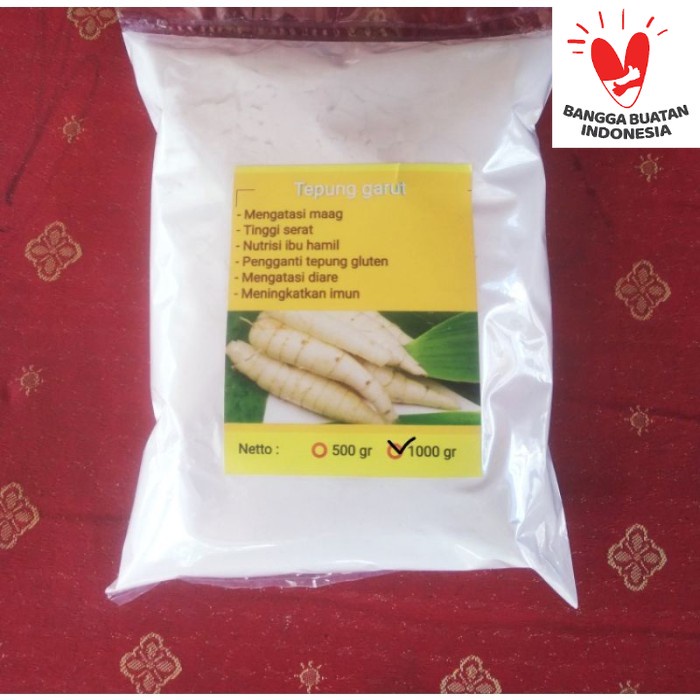 

Tepung garut 1kg/ pati garut 1 kg 1000 gr sudah di ayak lebih bersih