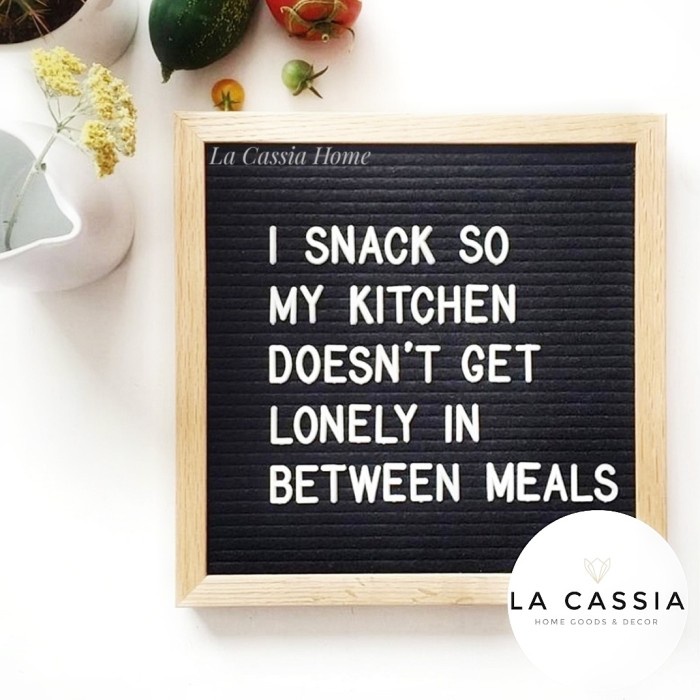 

Letter Board Baby Felt Wood 25x25cm Black White - Black