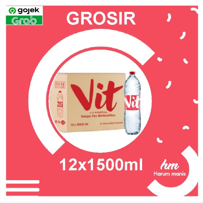 

Vit Air Mineral Botol Besar 1500ml dus isi 12