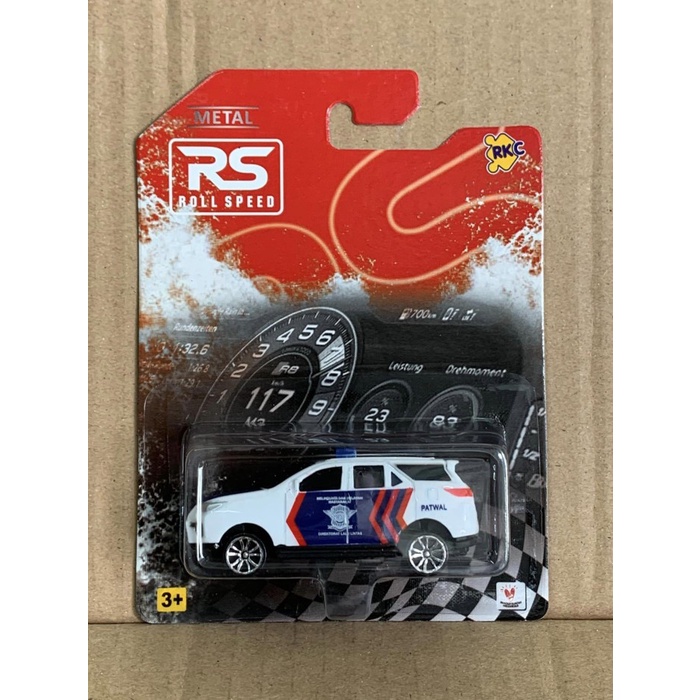 Diecast 1/64 Metal RS Roll Speed Mobil Polisi PJR dan SABHARA - POLANTAS FORD