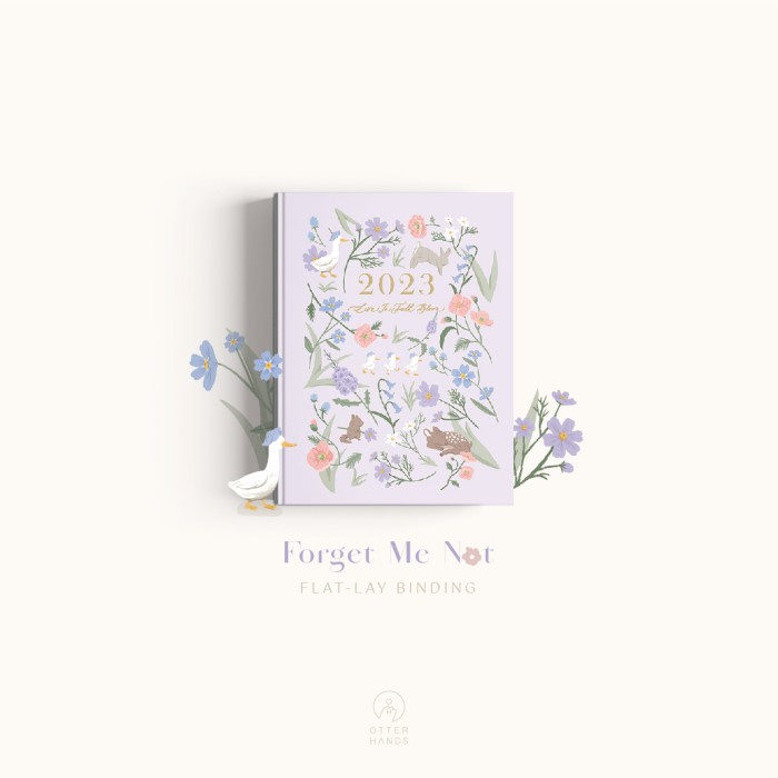 

✨BISA COD✨ -Otterhands Co. 2023 Yearly Planner - Forget Me Not, Ring