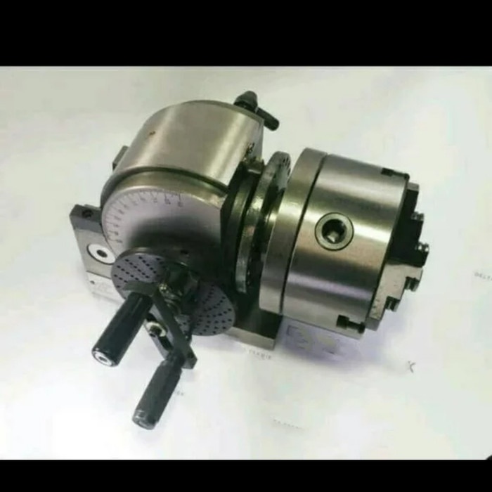DIVIDING HEAD 200MM 8" - KEPALA PEMBAGI MILLING 4 AXIS SPINDEL 8" BS2 penjepit milling