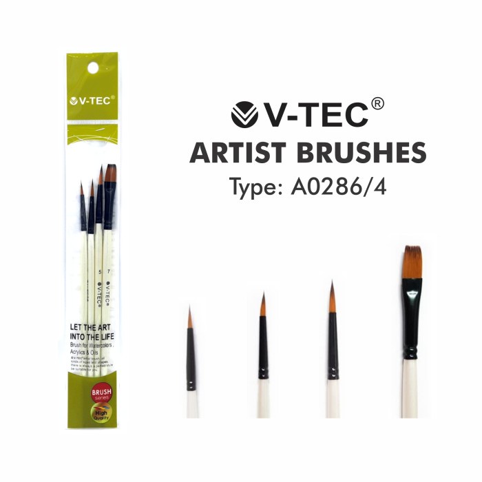 

V-Tec Acrylic Color Set 12x6Ml / Cat Akrilik V-Tec 618-A