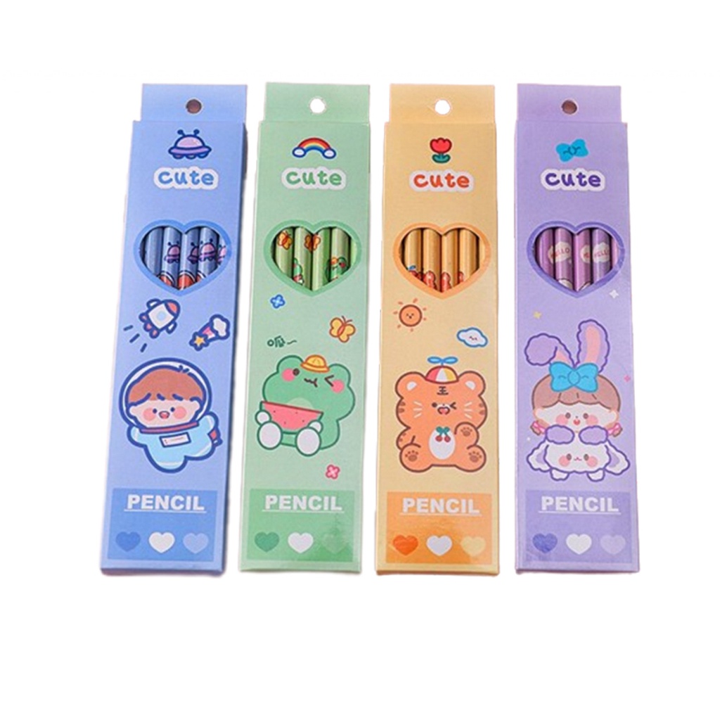 ⭐Gogoland⭐ Pensil Set Isi Banyak / Pensil Set Alat Tulis Sekolah Anak Lucu / Pensil Set Pack Cute / Pensil Anak Karakter Lucu S085