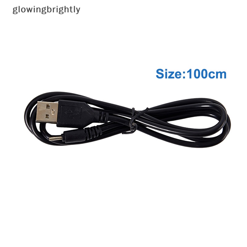 [glowingbrightly] 1pc Diameter Luar 2mm Kepala Bulat USB Charger Kabel Pin Kecil USB 1meter TFX