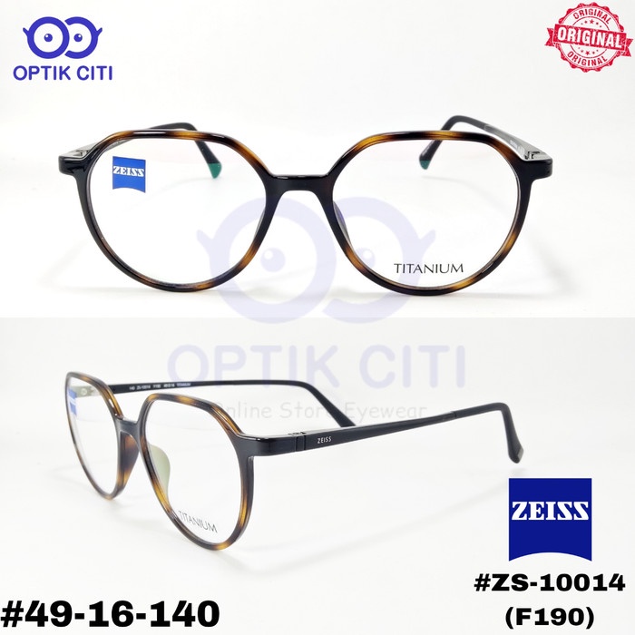 Frame Kacamata Pria Wanita Zeiss ZS 10014 Titanium Original