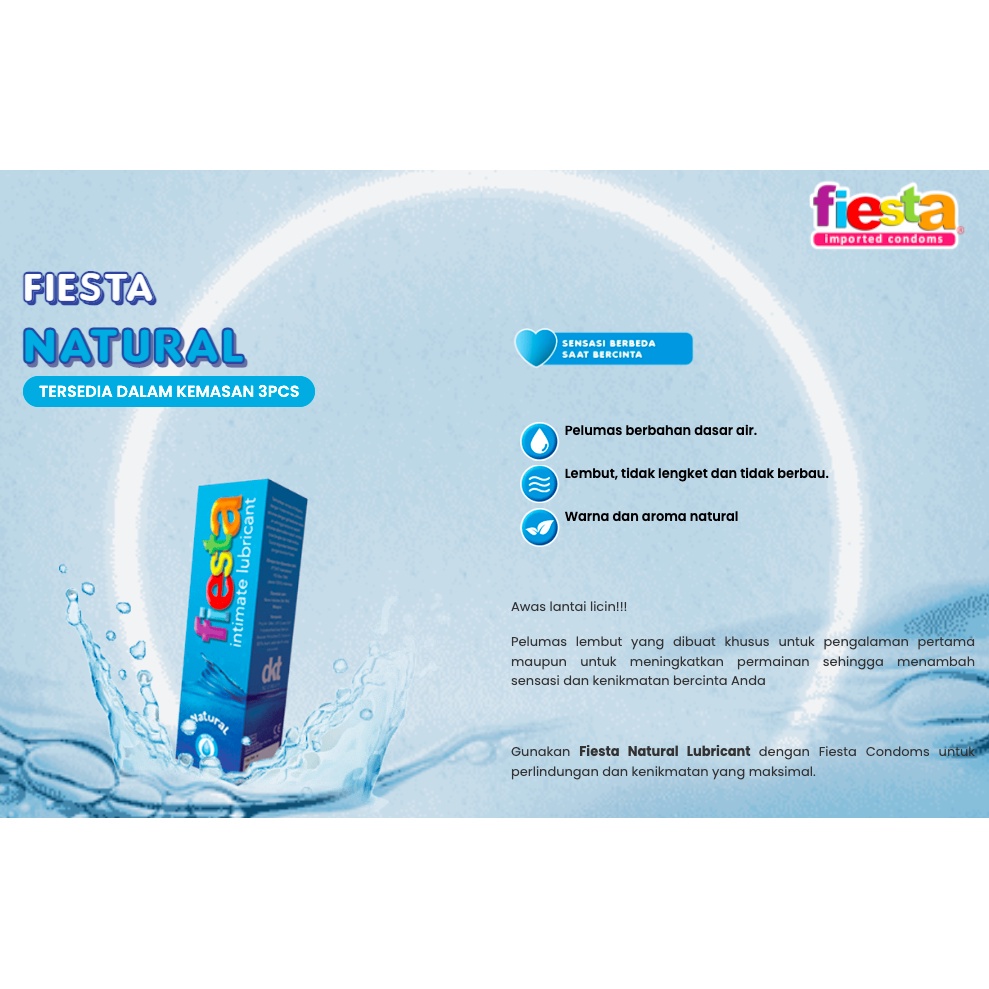 Fiesta Lubricant / Fiesta Lubrican Intimate Natural 50 ml Gel Pelumas dan Pelicin Sex
