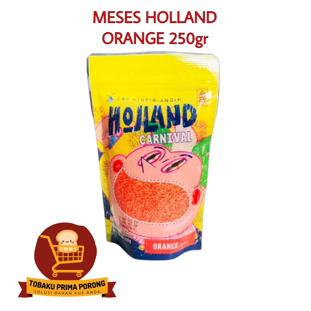 

MESES HOLLAND ORANGE 250GR - Meises Holland Carnival Orange 250gr - Meses Warna Orange