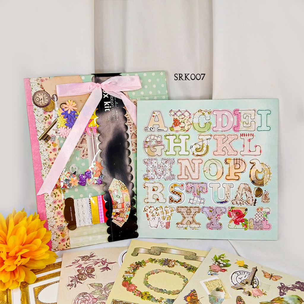 

Colorfull Scrapbook Kit Paper Journaling SRK007
