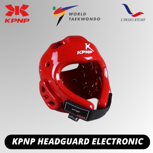 PSS KPNP TAEKWONDO BODY PROTECTOR / HEAD GEAR / RECEIVER / WT APPROVED - Headguard Merah || KUALITAS