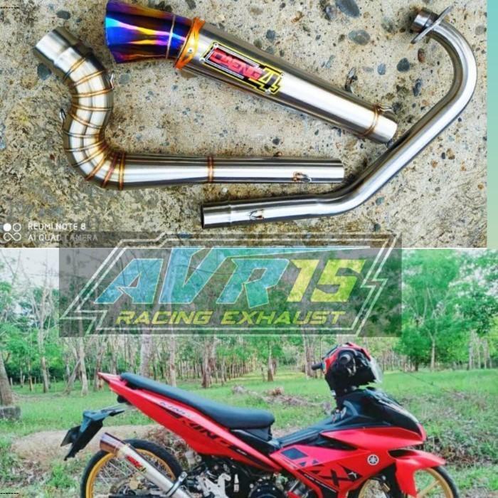 KNALPOT DAENG SAI 4 CORONG DIAMOND VIXION SATRIA MX KING MX OLD/NEW dll