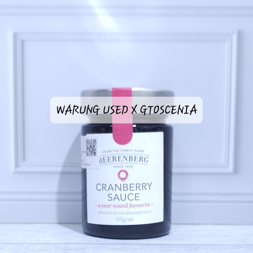 

Beerenberg Cranberry Sauce 175 gr Selai Jam Spread Kranberi