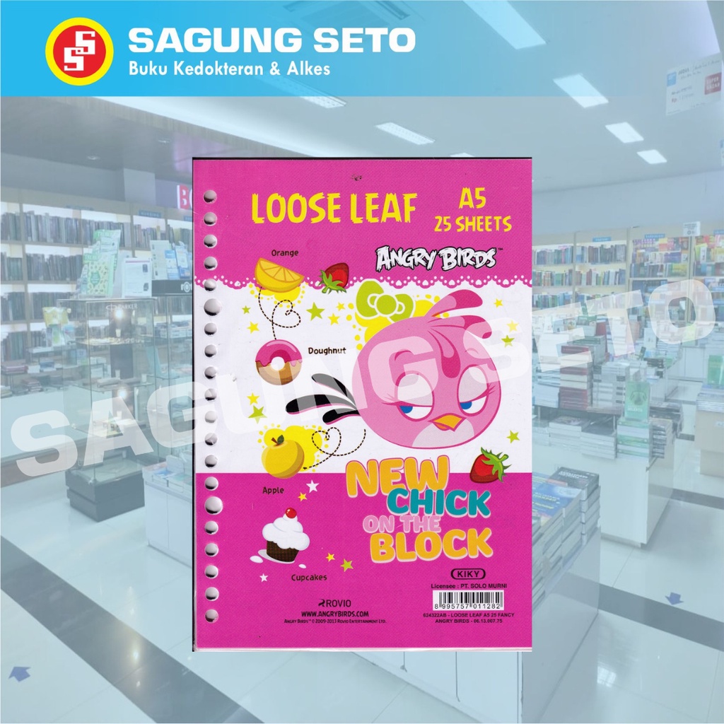 

KIKY LOOSE LEAF A5 25 LEMBAR ANGRY BIRD / ISI ULANG BINDER