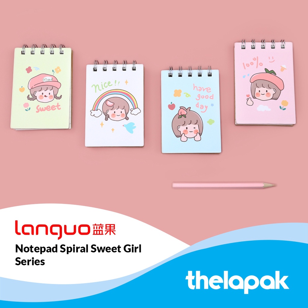 

Buku Catatan Mini Languo Sweet Girl Series Mini Notepad
