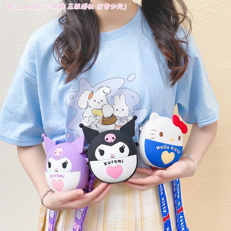 Limited Tas Kecil Anak Silikon / Tas Koin Silikon / Tas Hello Kitty Bunny Melody Anak