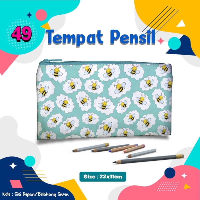 

produk baru Pencil Case Lebah Kotak Penyimpanan Tempat Pensil Cute Pouch Dompet Souvenir Kostak