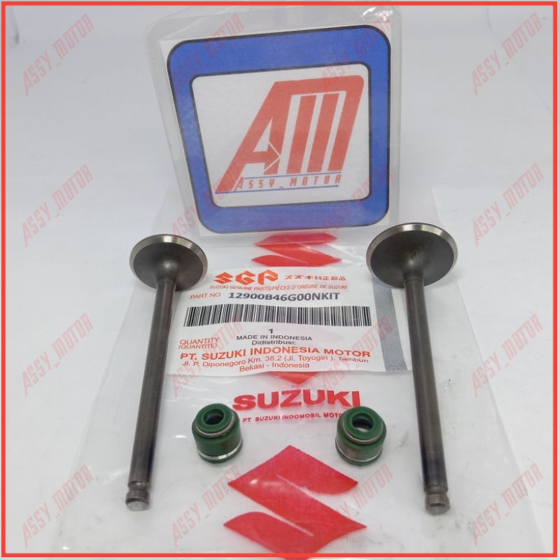 Klepset Spin+Seal Klep Payung Kelep Set Suzuki Spin Klep Set Suzuki Hayate Skydrive Skywave