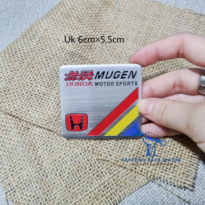 Emblem 3D Sticker Honda Mugen Power HRV CRV BRV Mobilio Brio Jazz - A