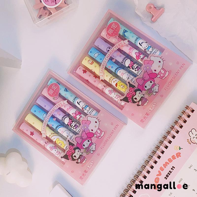 

Kreatif Perawatan Mata Sanrio Fluorescent Pen Lucu Kartun Siswa Marker Stationery -MG
