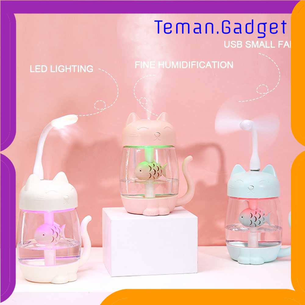 TG - ART 3 in 1 Air Humidifier Cat Kitty 350ml Fan + LED Lamp - La211