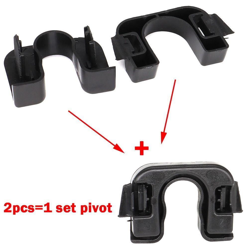 Rebuy Parcel Shelf Clips 1set Gesper Plastik Klip Rak Klip Yang Bagian Otomatis Rak Koper Bracket Belakang Trunk Load Cover Mount