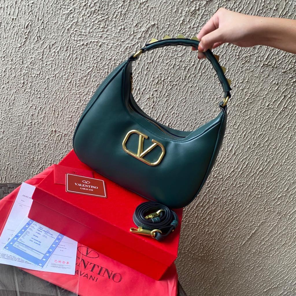 (MICROCHIP) LUXY LX2285 TAS SELEMPANG WANITA STUD SIGN HOBO BAG FREE BOX + DUSTBAG KUALITAS VIP PLATINUM 1:1