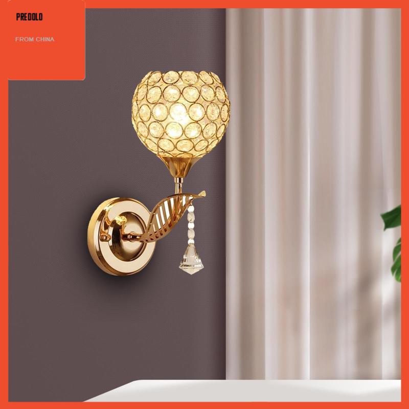 [Predolo] Crystal Light Bedside Sconce Lampu Hias Hotel Cafe