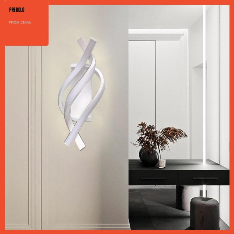 [Predolo] Lampu Dinding Minimalis Modern Ruang Tamu Kamar Tidur 16W Lampu Cahaya Putih