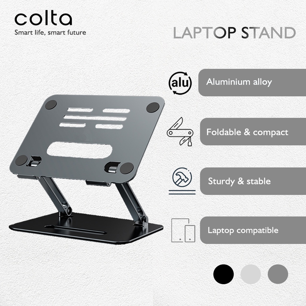 Colta Form Laptop Stand Holder Aluminium / Dudukan / Bracket