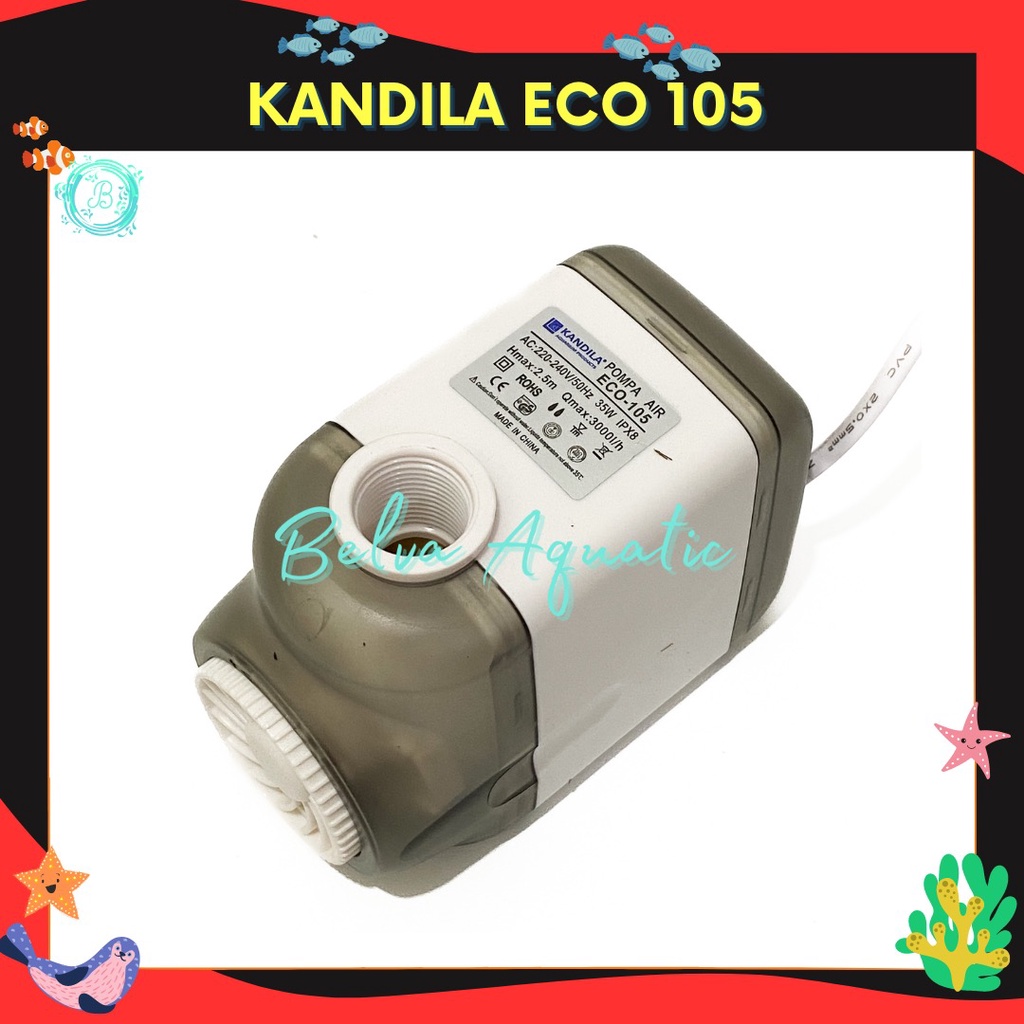 Kandila ECO 105 Pompa Mesin Air Aquarium Kolam Hidroponik Mesin Air Ekonomis