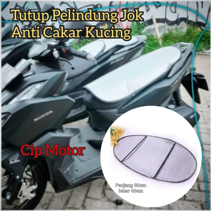 Cover Tutup Pelindung Jok Motor anti panas Pelindung Jok Cakar Kucing