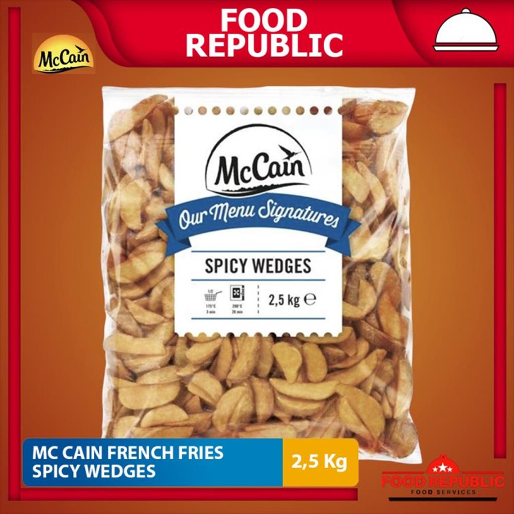 

Mc Cain Kentang Goreng Spicy Wedges 2,5 kg McCain French Fries Potato