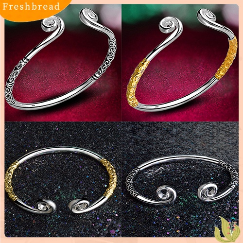 &lt; Freshbread &gt; Fashion Wanita Monkey King Mantra Ajaib Pembukaan Cuff Bangle Gelang Perhiasan