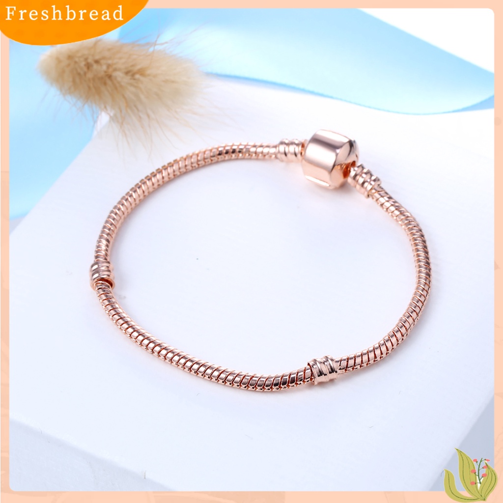 &lt; Freshbread &gt; Bangle Simple Beaded Snake Chain Women Gelang Pesona Manik-Manik Untuk Kehidupan Sehari-Hari