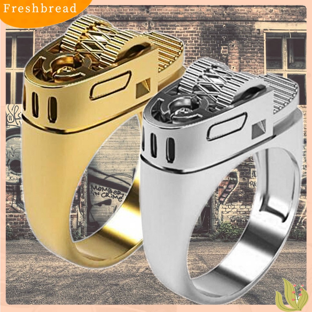 &lt; Freshbread &gt; Pria Fashion Cincin Paduan Pribadi Circlet Kilau Perhiasan Hadiah