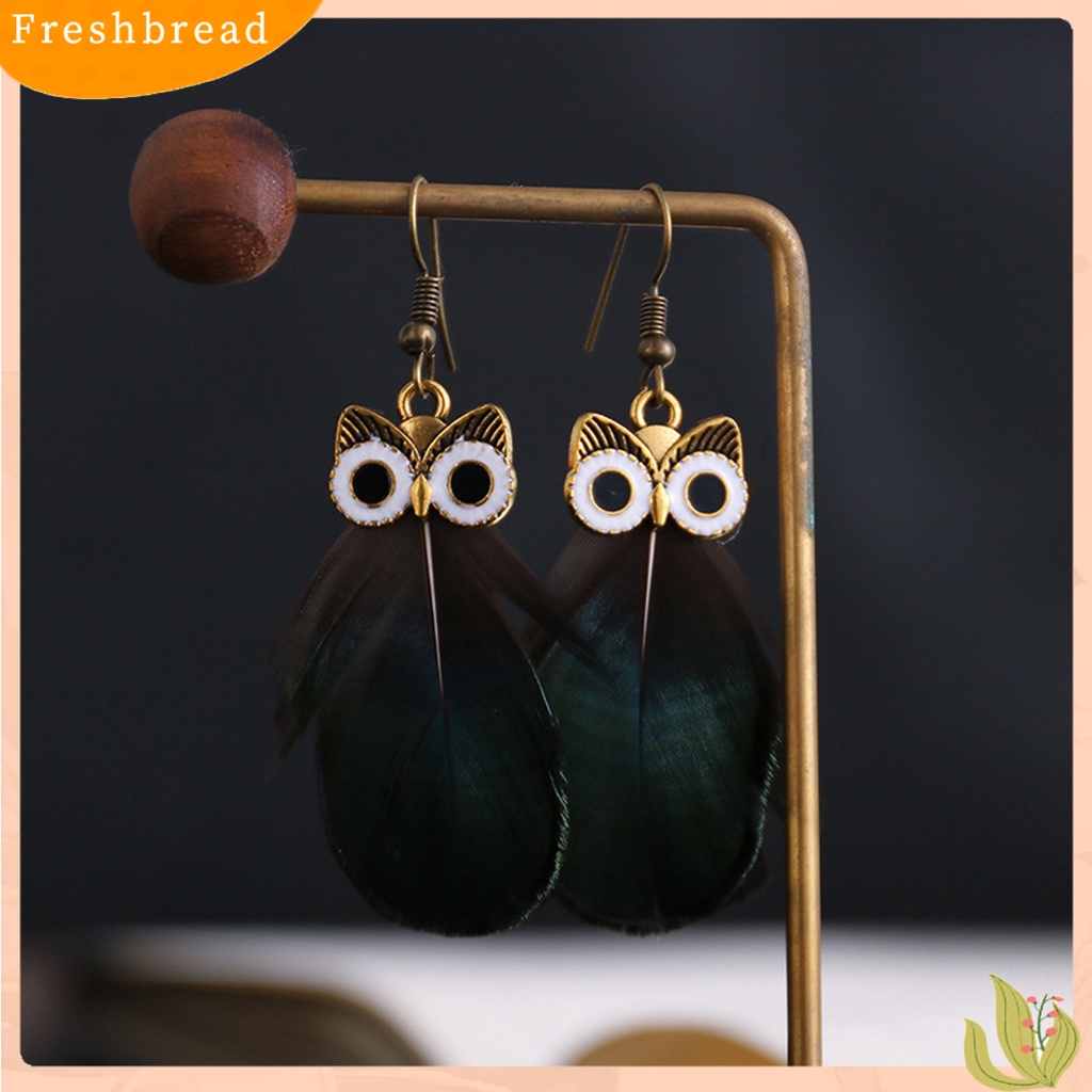 &lt; Freshbread &gt; 1pasang Anting Wanita Bentuk Hewan Lucu Alloy Anting Kait Warna-Warni Untuk Hadiah