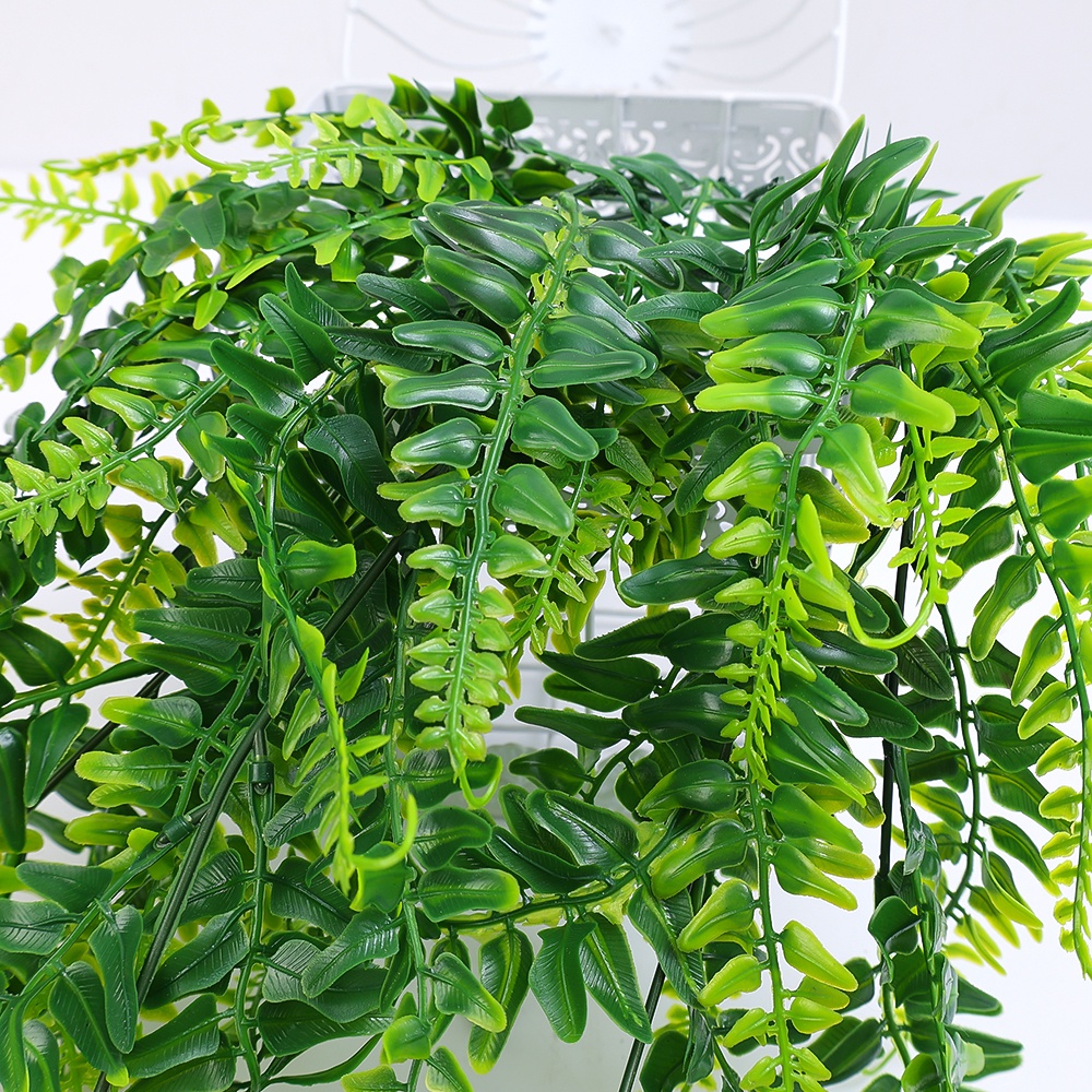 80cm Rumput Persia Buatan Gantung Tanaman/Dinding Simulasi Rotan/Bunga Palsu Garland/Untuk Kantor, Hotel, Rumah Pesta Pernikahan DIY Hiasan Dinding Indoor