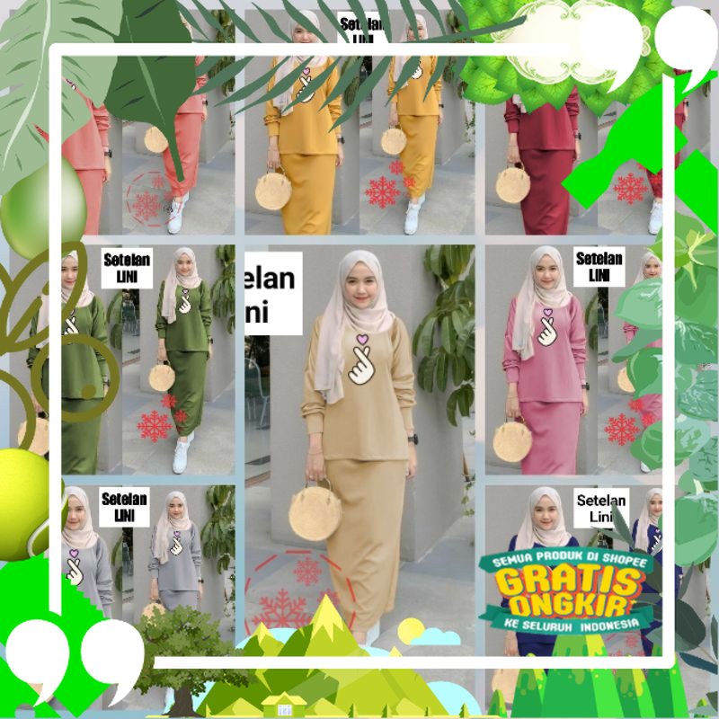 SETELAN LINI SETELAN WANITA SETELAN MUSLIM BAJU SETELAN/ edisi lebaran2023