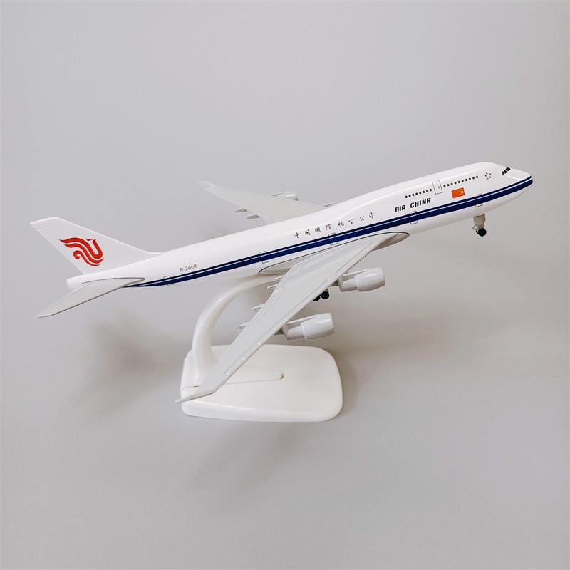 Air China Airlines Boeing 747model Pesawat Diecast Metal B747 Plane Pesawat Mainan Dengan Landing Gear