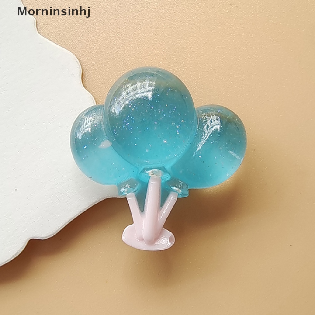 Mornin 10Pcs Glow in the Dark Transparan Balon Aksesoris Perhiasan Handmade DIY Bahan Resin Aksesoris id