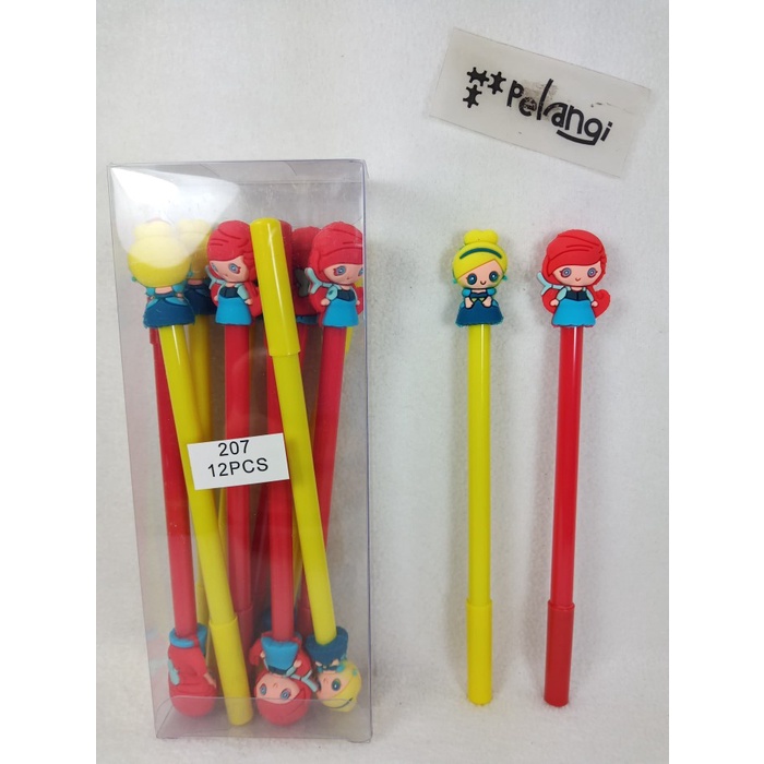 

Bolpen Gel Lucu Karakter Princess 207 isi 2 pcs