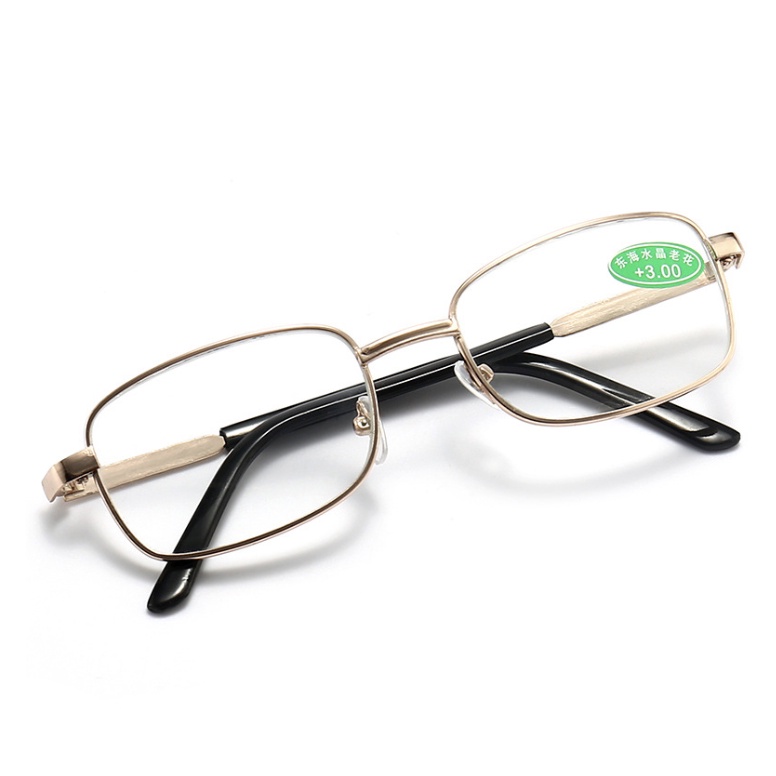 Kacamata Baca Pria Wanita Stainless Steel Lensa Plus Anti Radiasi +1.00 s/d + 4.00 Kacamata Pria Wanita Reading Glasses 887