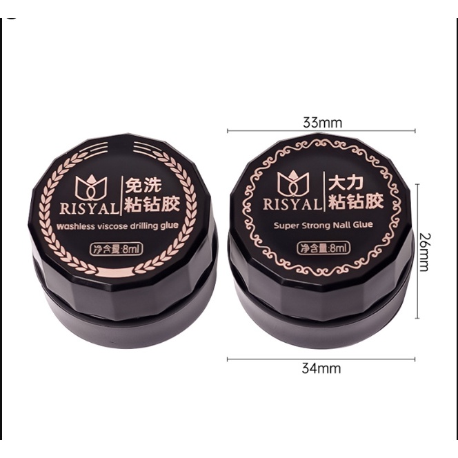 Super Strong Nail Glue Risyal Drilling glue Lem Kuku Nail Art Aksesoris