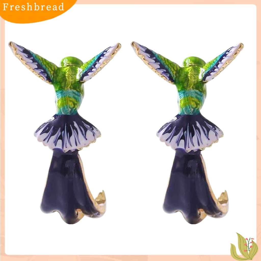 {In Stock} Cincin Telinga Hadiah Romantis Sempurna Aksesori Perhiasan Hummingbird Ear Studs Gift Untuk Ruang Tamu